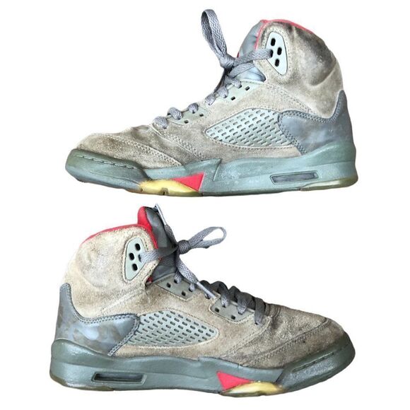 RARE 2017 Air Jordan 5 Retro P51 Camo Size 7 - Picture 4 of 16
